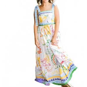 NEW PROSPERINA summer spritz dress in multi